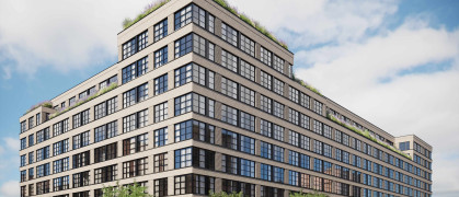 A rendering of the 350-unit building near the Gowanus Canal.